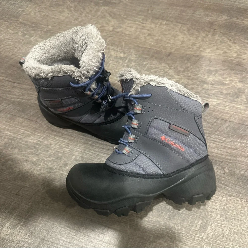 Columbia Kids Gray & Black Winter Boots